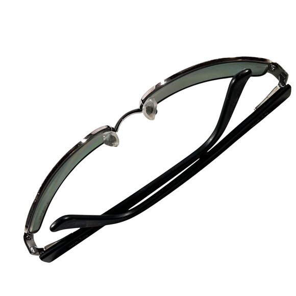 Vtg Ray Ban RB3189 Leather II 004/9A Polarized Sunglasses Metal Wrap Italy Black - Picture 9 of 13